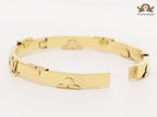 Alphabet L- gold bracelet
