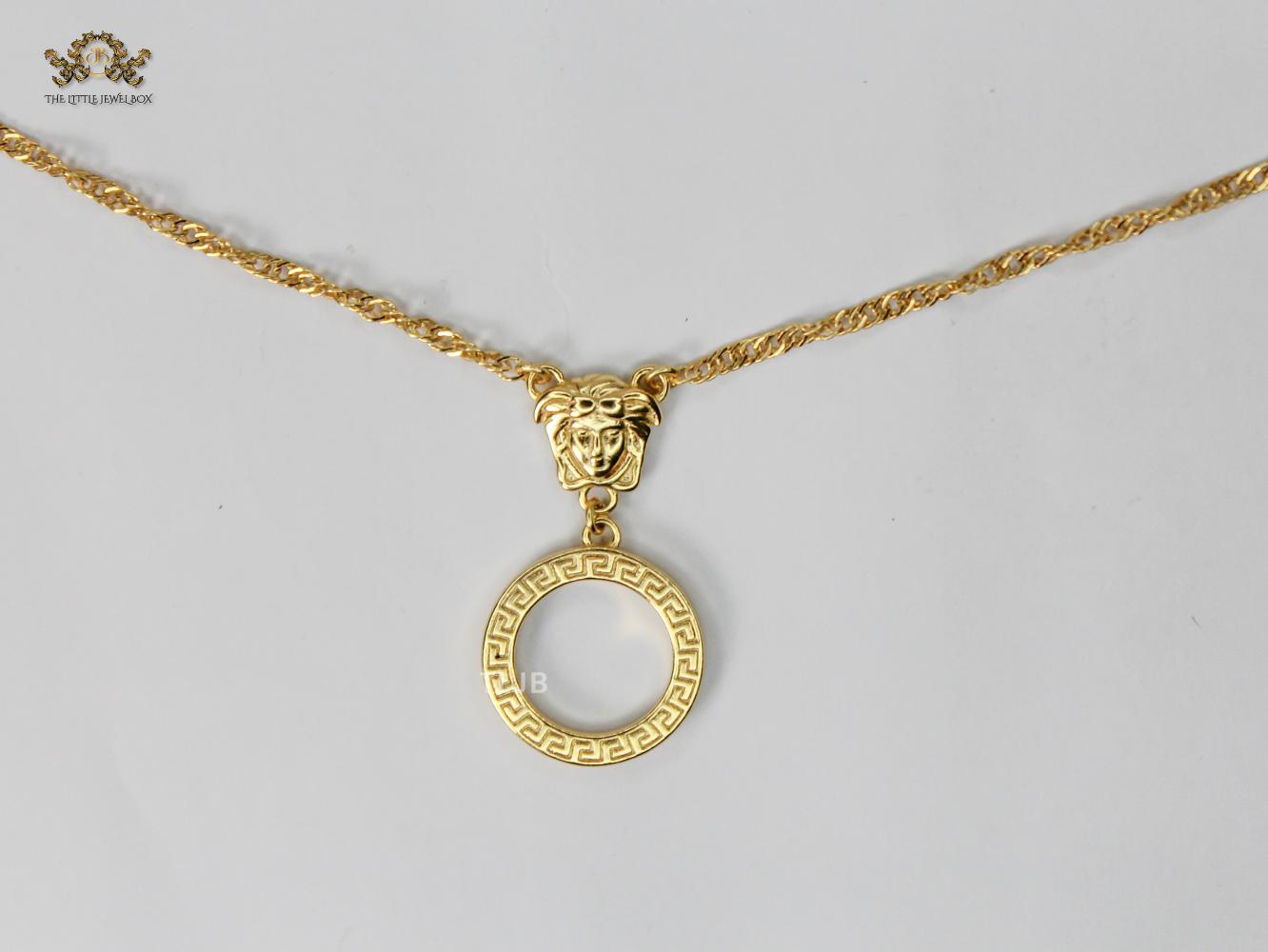 Alphabet V Pendant Chain