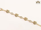 Tiger face antique bracelet