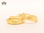 Alphabet  Y & L  matt gold hoops