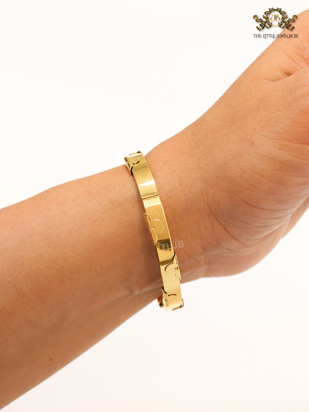 Alphabet L- gold bracelet