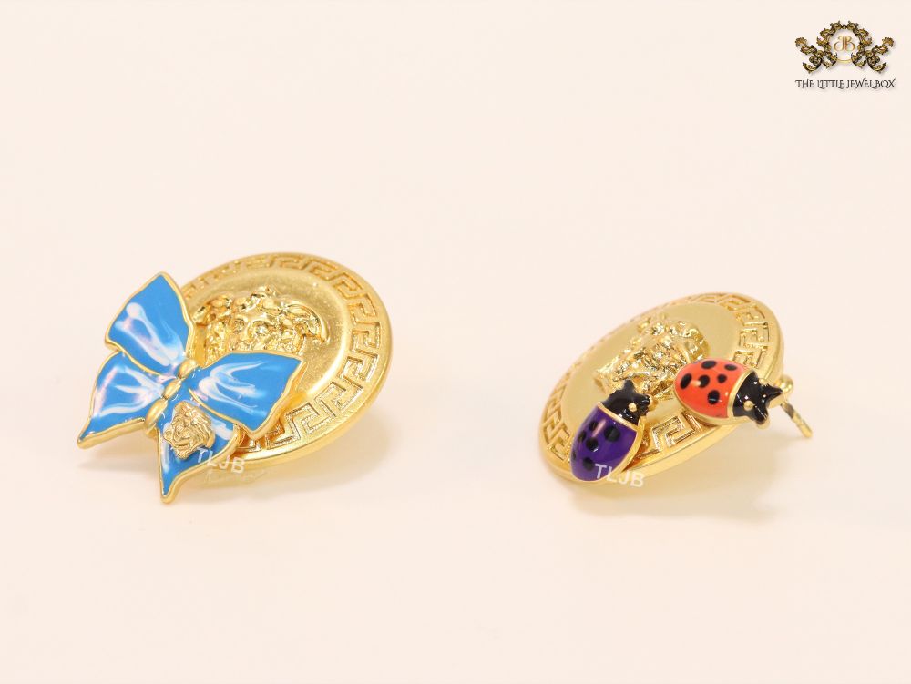 Medusa garden gold studs