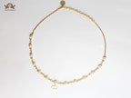 Alphabet CD Pearl Studded Chain in Gold