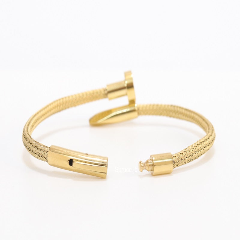 Alphabet C golden Wrist Wrap bracelet