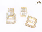 Alphabet B Cz earrings