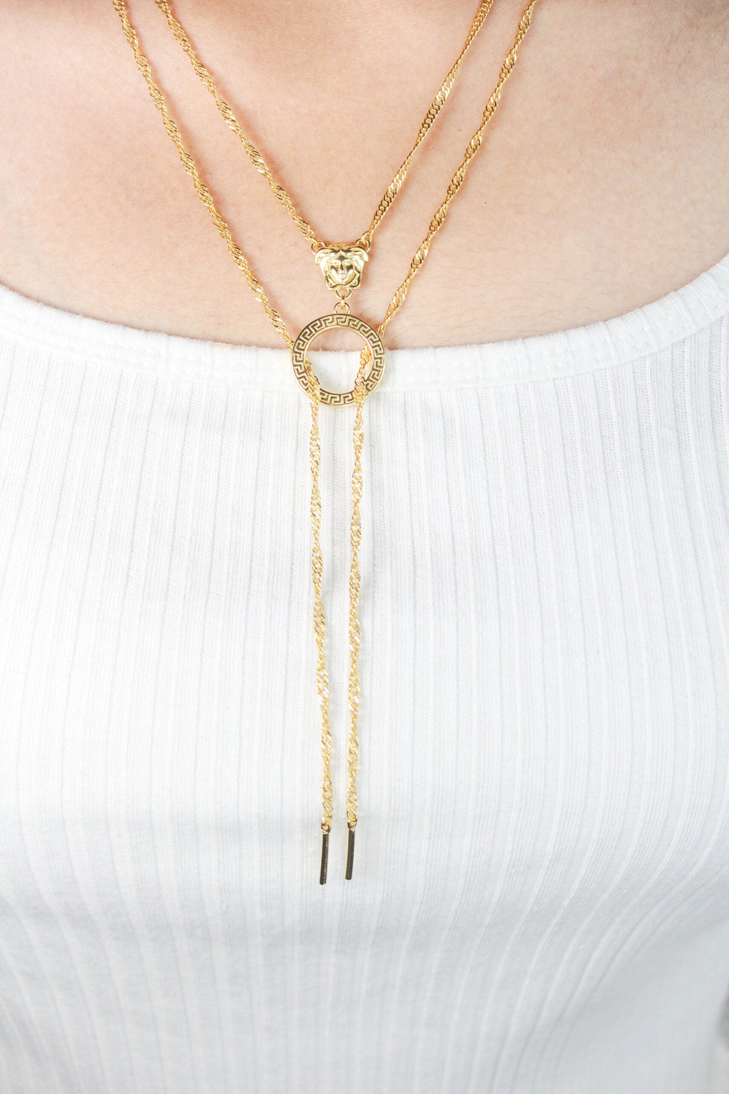 Alphabet V Pendant Chain