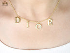 Alphabet D Minimal Charmed chain big letters