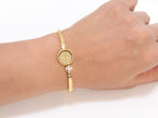 Alphabet LV Sleek bracelet in gold finish