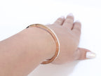 Alphabet B Sleek bracelet in rose gold finish