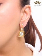 Grey clover and cz dangles