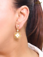 White clover and cz dangles