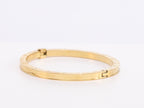 Alphabet B Sleek bracelet in gold finish