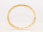 Alphabet B Sleek bracelet in gold finish