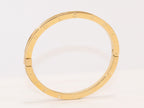 Alphabet B Sleek bracelet in gold finish