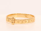 Alphabet LV bracelet in gold finish