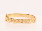 Alphabet LV bracelet in gold finish