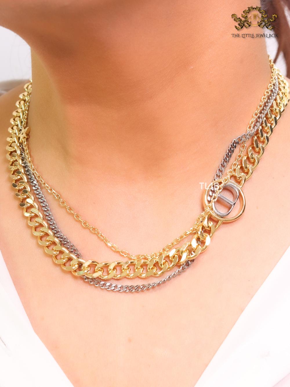 Alphabet C 3 layered link chain