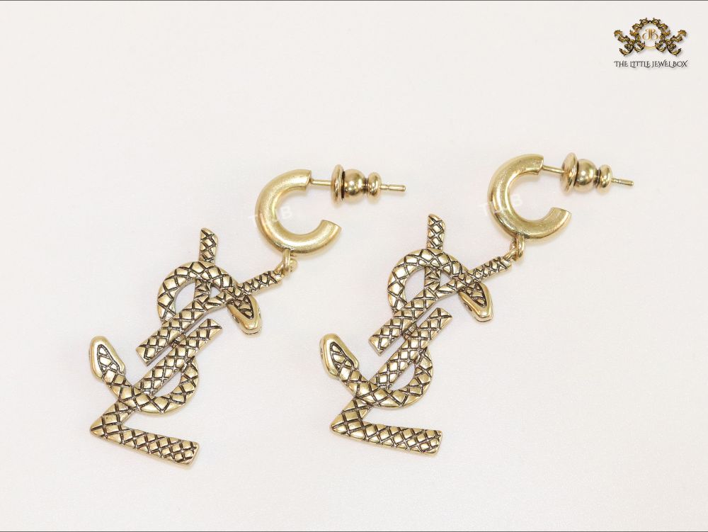 Alphabet Y antique dangles