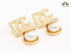 Alphabet D & G Pearl studs