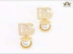 Alphabet D & G Pearl studs
