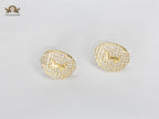 Alphabet Y S & L Gold cz Studs