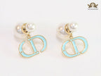 Pearl and aqua blue enamel CD bombers
