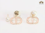 Pearl and baby pink enamel CD bombers