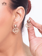 Twin G Studs with tiger motif