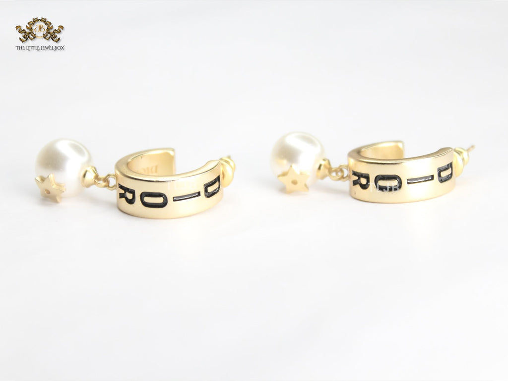 Alphabet C&D Pearl Arc Hoops