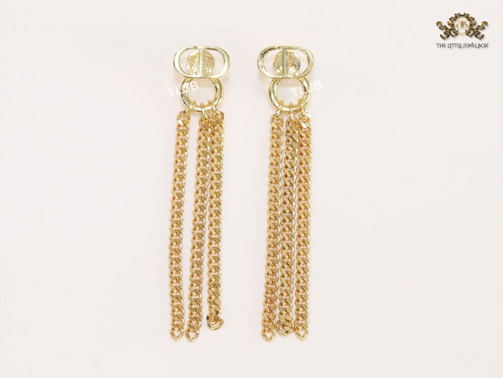 Alphabet CD link chain tassels