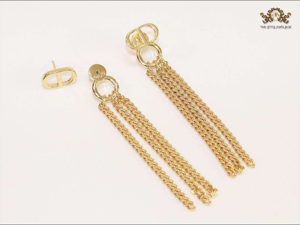 Alphabet CD link chain tassels