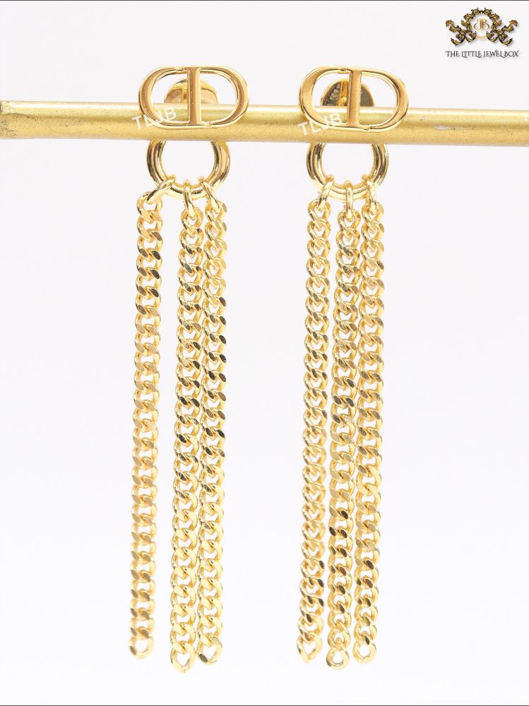 Alphabet CD link chain tassels