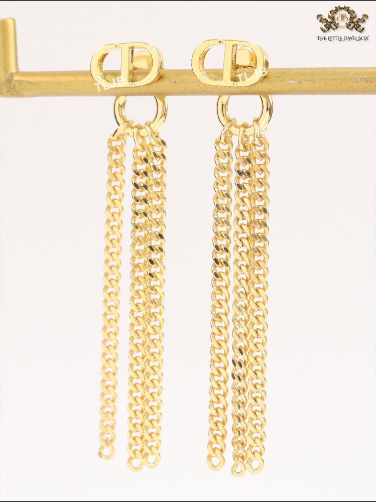 Alphabet CD link chain tassels