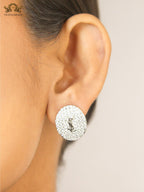 Alphabet Y S & L Platinum cz Studs