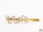 Gold-plated Alphabet Hair Pin