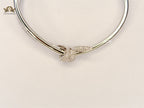 Alphabet T& Co knot bracelet in silver