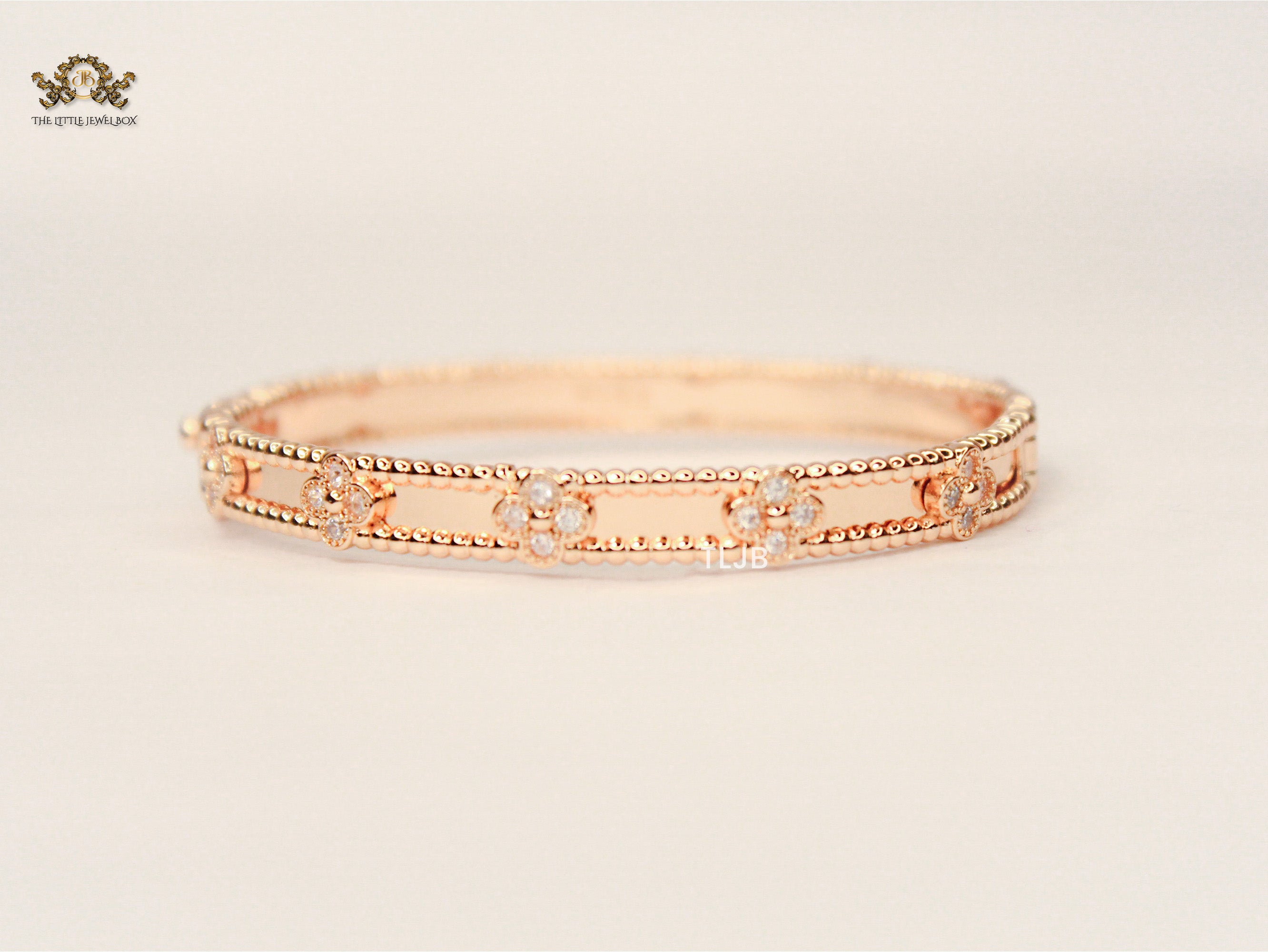 Luna Petal Rose Gold VC Quad Bracelet