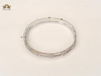 Luna Petal Platinum CZ Quad Bracelet