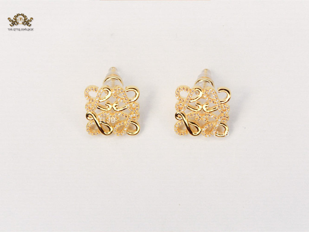 Alphabet LW with CZ studs