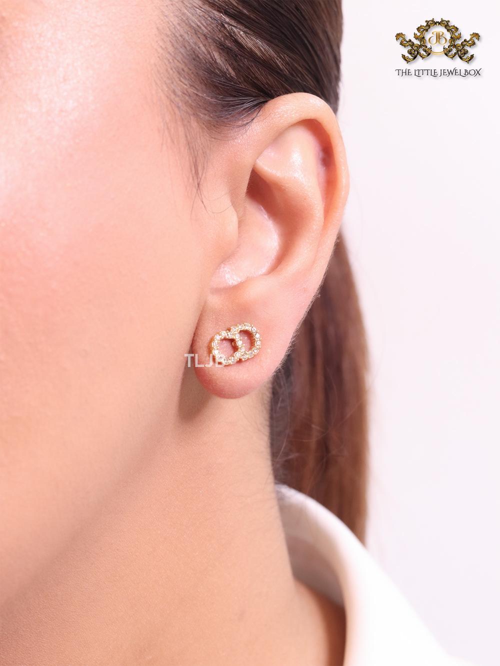 Alphabet CD small CZ studs