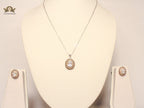 Topaz Pendant Necklace set