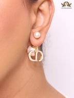 Pearl and white  enamel CD bombers