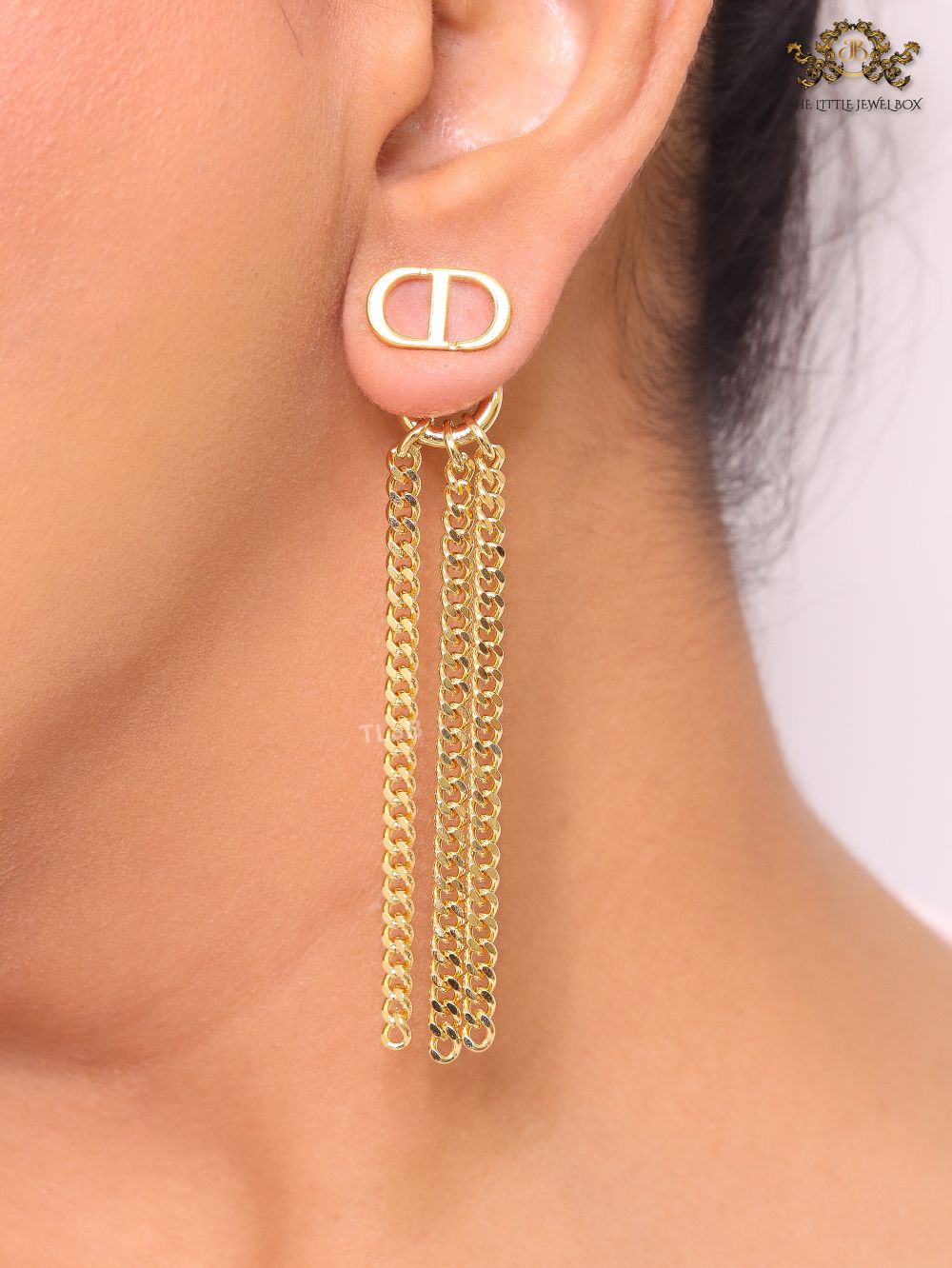 Alphabet CD link chain tassels