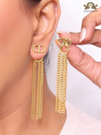 Alphabet CD link chain tassels