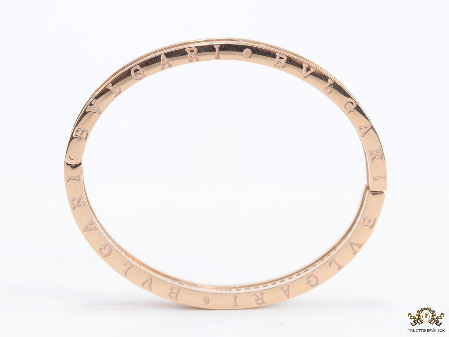 Rose gold plated bracelet with cz line