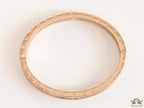 Rose gold plated bracelet with cz line