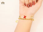Alphabet LV charm bracelet