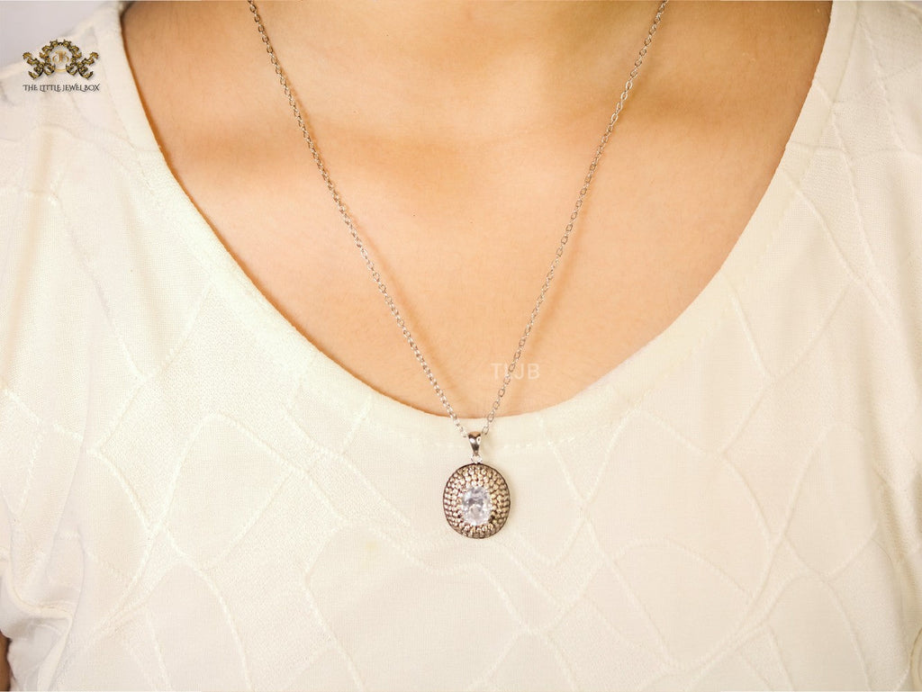 Topaz Pendant Necklace set