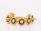 Black & gold medusa bracelet