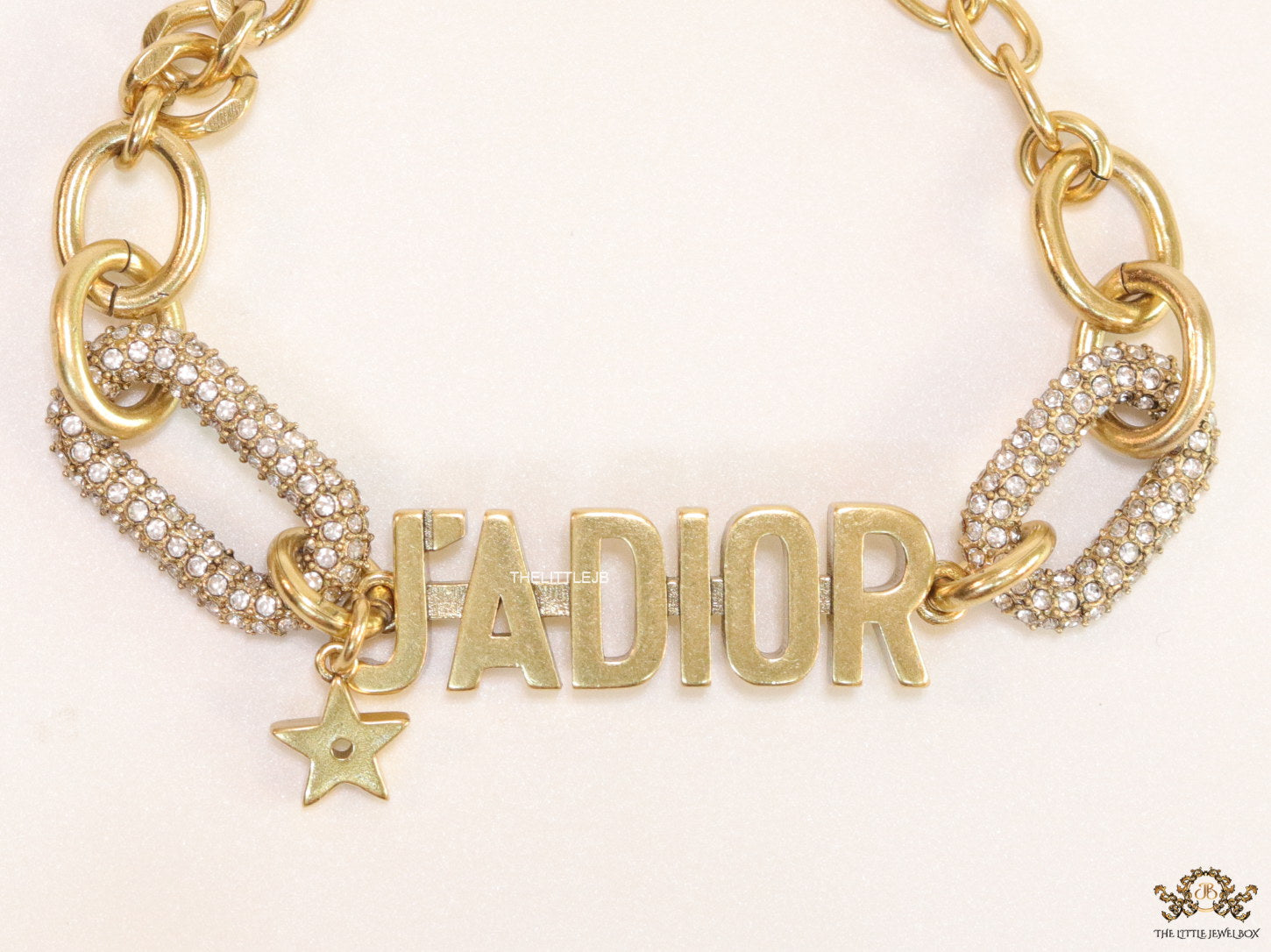 Gold plated cz link chain bracelet with alphabets